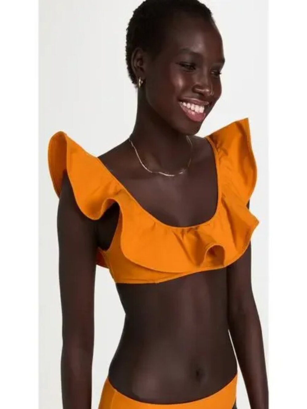 Ulla Johnson Azores Bikini Top in Marigold